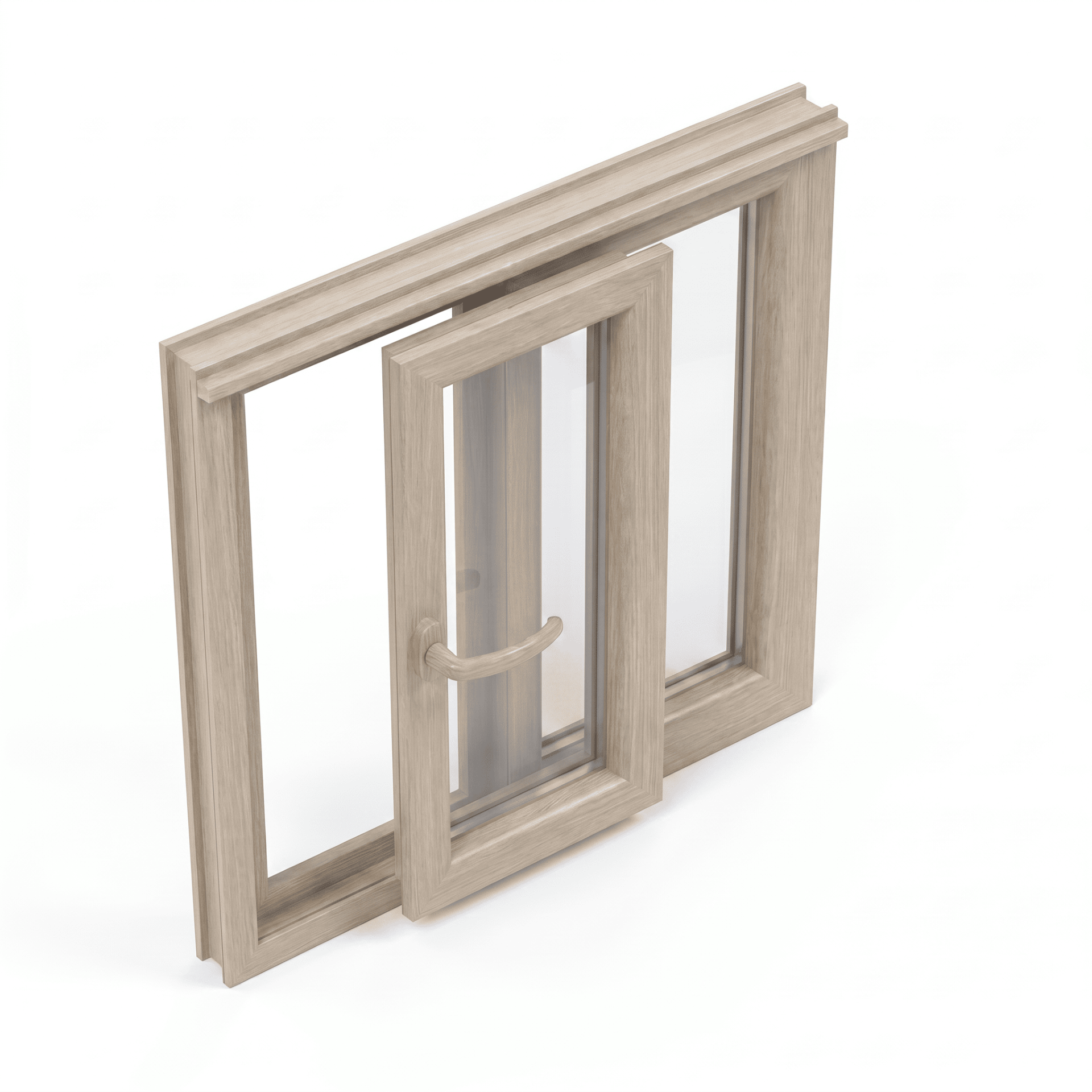 Apertura corredera paralela PVC acabado Sheffield