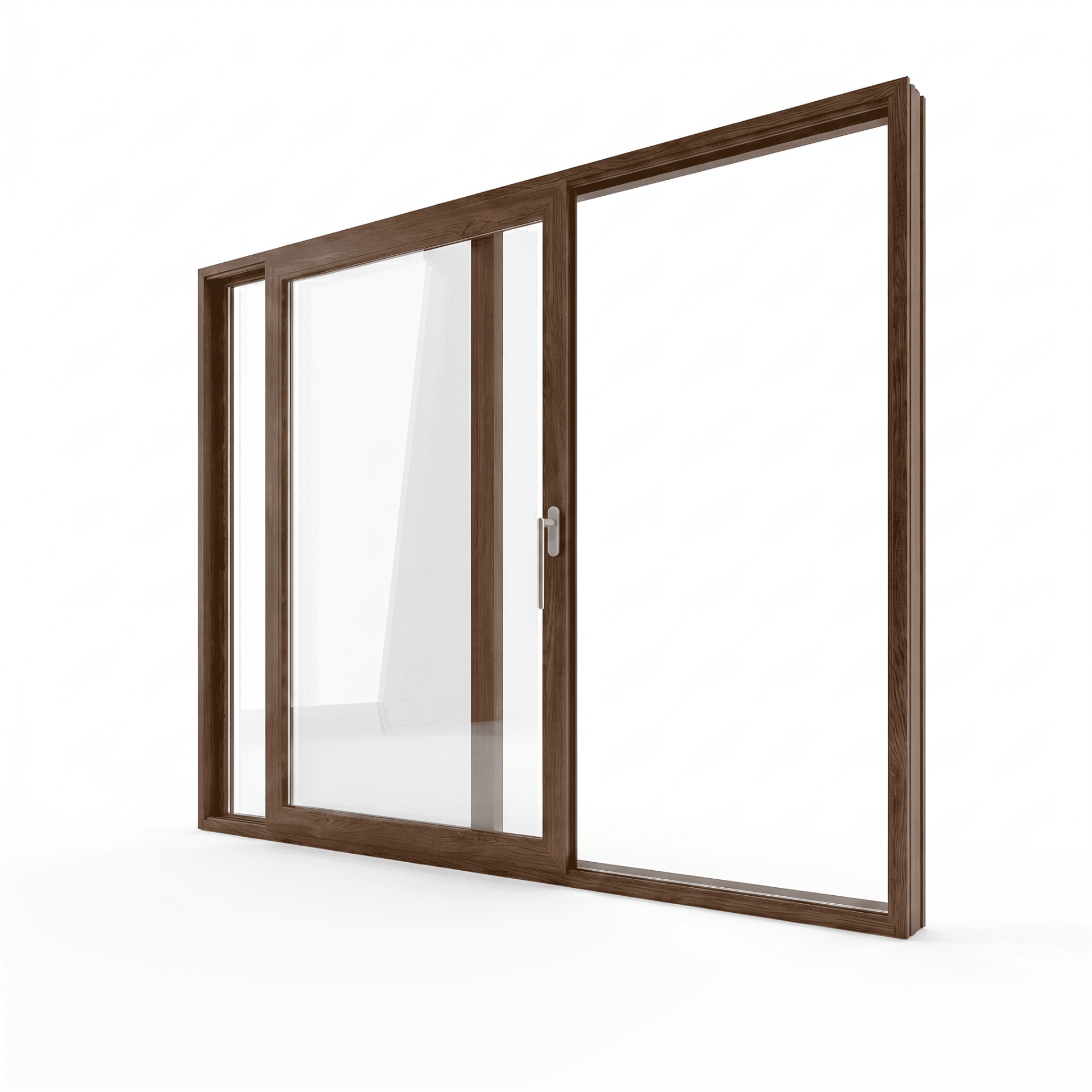 Apertura Smart Slide PVC acabado Nusbaun · Nogal